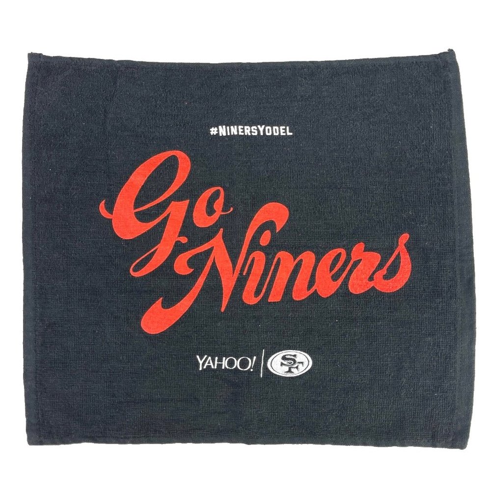 SF 49ers Go Niners Yahoo Yodel SGA Black Rally Towel San Francisco NFL Levis
